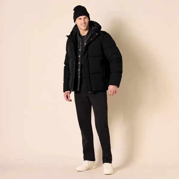 imageAmazon Essentials Mens MidLength Hooded Puffer Coat Available in Big ampamp TallBlack