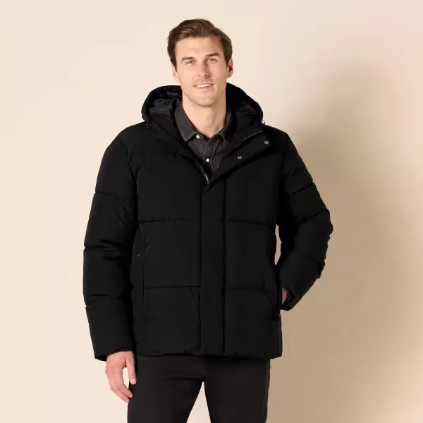 imageAmazon Essentials Mens MidLength Hooded Puffer Coat Available in Big ampamp TallBlack