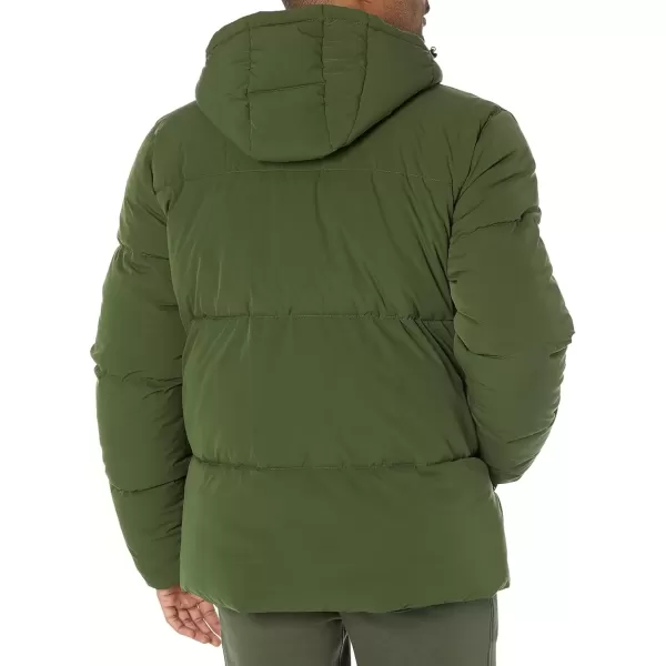 imageAmazon Essentials Mens MidLength Hooded Puffer Coat Available in Big ampamp TallDark Olive