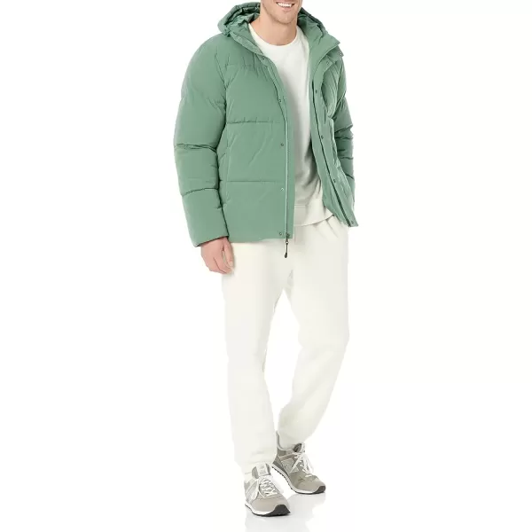 imageAmazon Essentials Mens MidLength Hooded Puffer Coat Available in Big ampamp TallSage Green