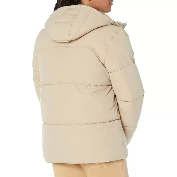 imageAmazon Essentials Mens MidLength Hooded Puffer Coat Available in Big ampamp TallTan