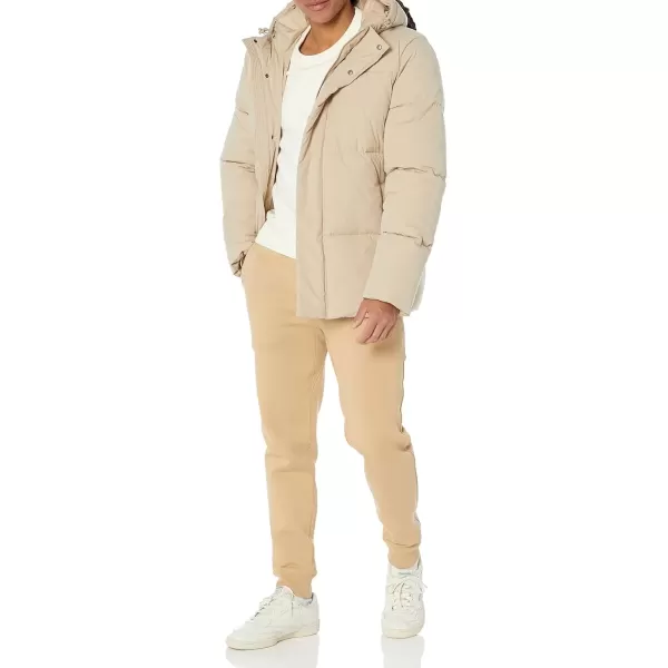 imageAmazon Essentials Mens MidLength Hooded Puffer Coat Available in Big ampamp TallTan