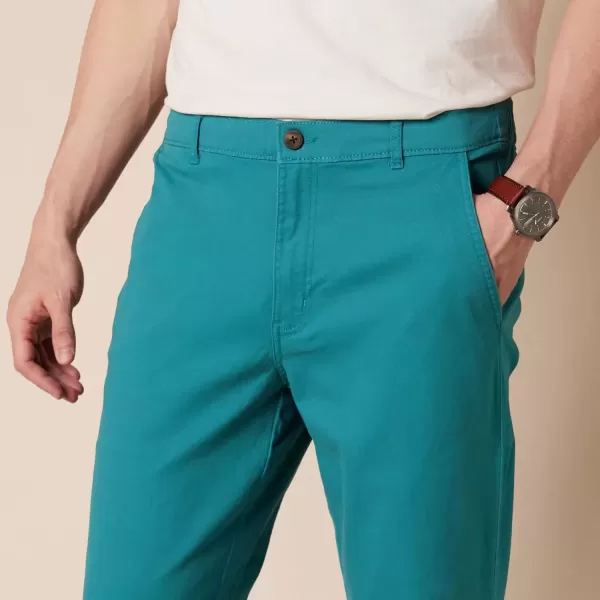 imageAmazon Essentials Mens Pants Chinos StraightFit JoggerWashed Teal Green