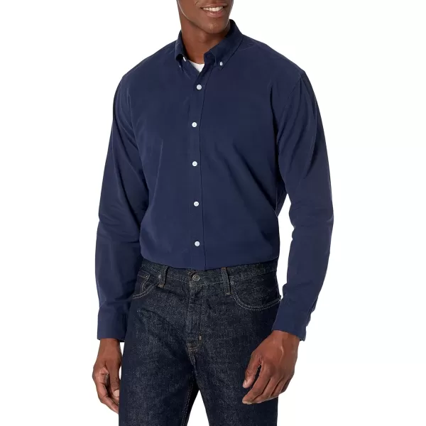 imageAmazon Essentials Mens RegularFit Long Sleeve Oxford ShirtNavy