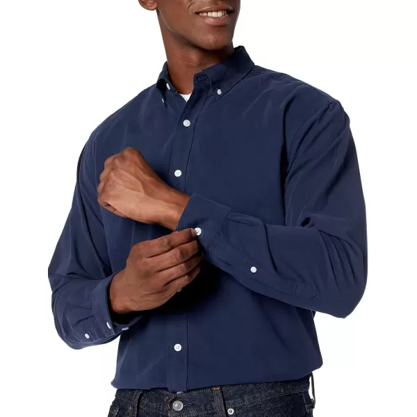 imageAmazon Essentials Mens RegularFit Long Sleeve Oxford ShirtNavy