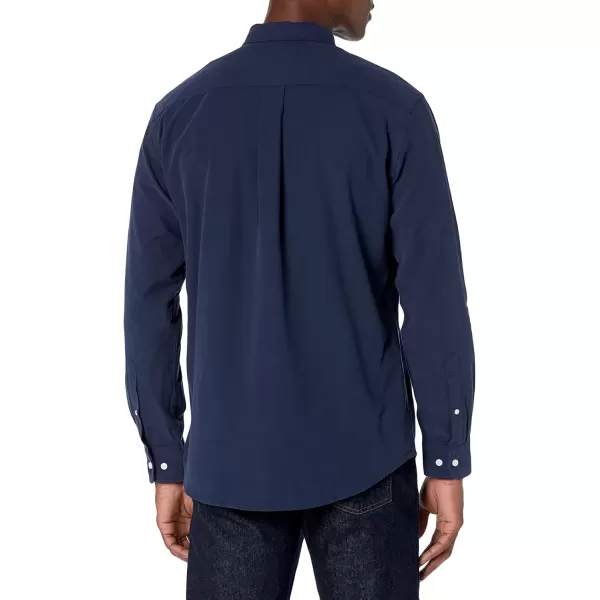 imageAmazon Essentials Mens RegularFit Long Sleeve Oxford ShirtNavy