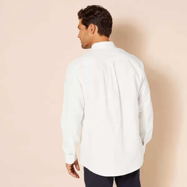 imageAmazon Essentials Mens RegularFit Long Sleeve Oxford ShirtWhite