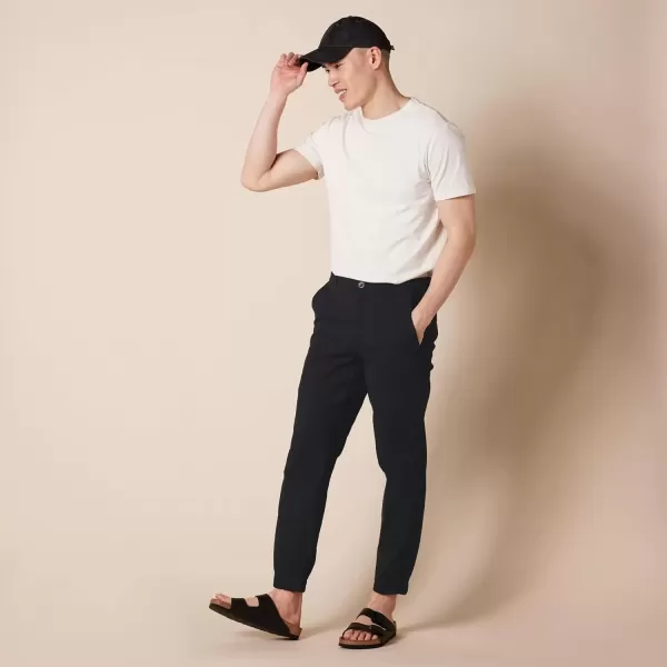 imageAmazon Essentials Mens SlimFit Chino Jogger PantBlack