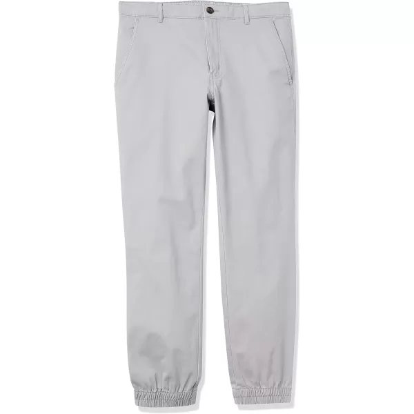 imageAmazon Essentials Mens SlimFit Chino Jogger PantLight Grey