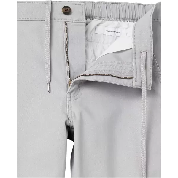 imageAmazon Essentials Mens SlimFit Chino Jogger PantLight Grey