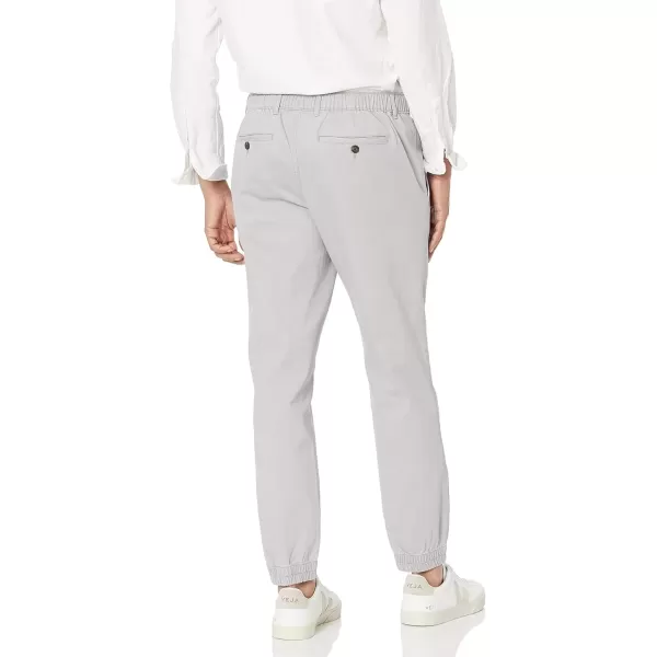 imageAmazon Essentials Mens SlimFit Chino Jogger PantLight Grey