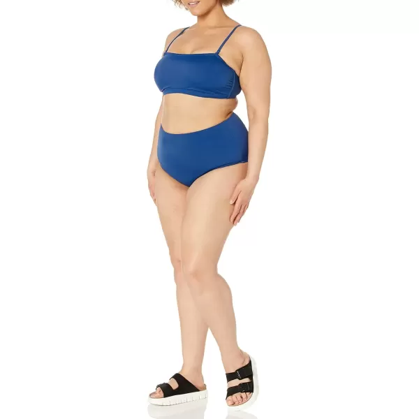 imageAmazon Essentials Womens Bandeau Swimsuit Top Available in Plus SizeDeep Blue