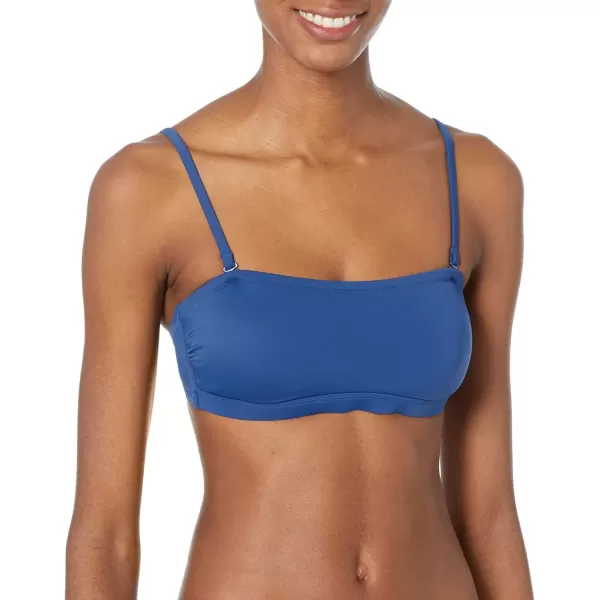 imageAmazon Essentials Womens Bandeau Swimsuit Top Available in Plus SizeDeep Blue