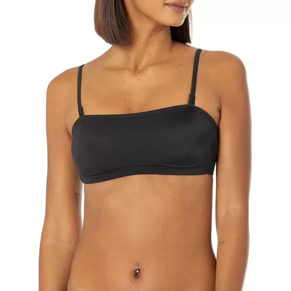 imageAmazon Essentials Womens Bandeau Swimsuit Top Available in Plus SizeWashed Black