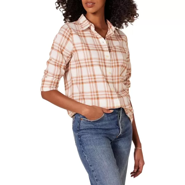 Ecru Pale Pink Alpine Plaid