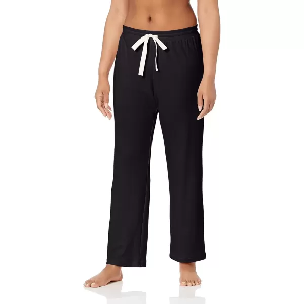 imageAmazon Essentials Womens Lightweight Lounge Terry Pajama PantBlack