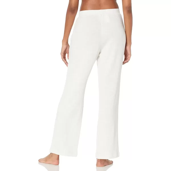 imageAmazon Essentials Womens Lightweight Lounge Terry Pajama PantWhite Grey Heather