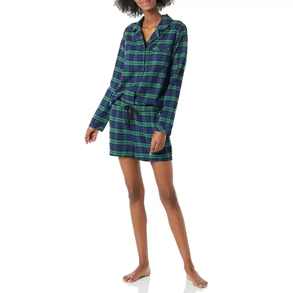 Dark Green Navy Blackwatch Plaid