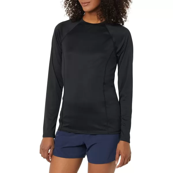 imageAmazon Essentials Womens Rash Guard Long Sleeve Sun ProtectionBlack