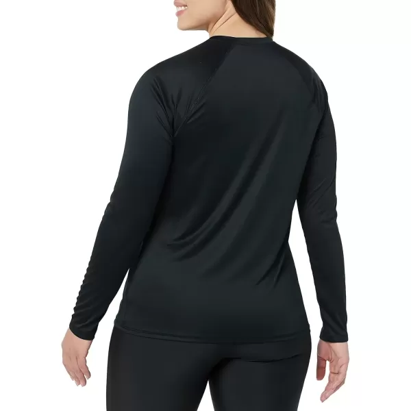 imageAmazon Essentials Womens Rash Guard Long Sleeve Sun ProtectionBlack