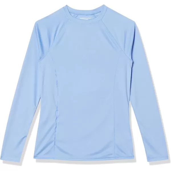 imageAmazon Essentials Womens Rash Guard Long Sleeve Sun ProtectionLight Blue