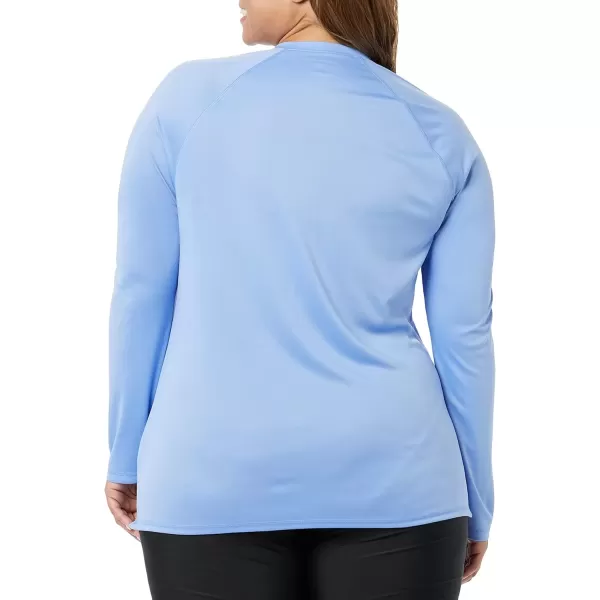 imageAmazon Essentials Womens Rash Guard Long Sleeve Sun ProtectionLight Blue