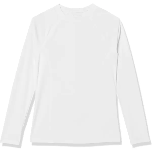 imageAmazon Essentials Womens Rash Guard Long Sleeve Sun ProtectionWhite