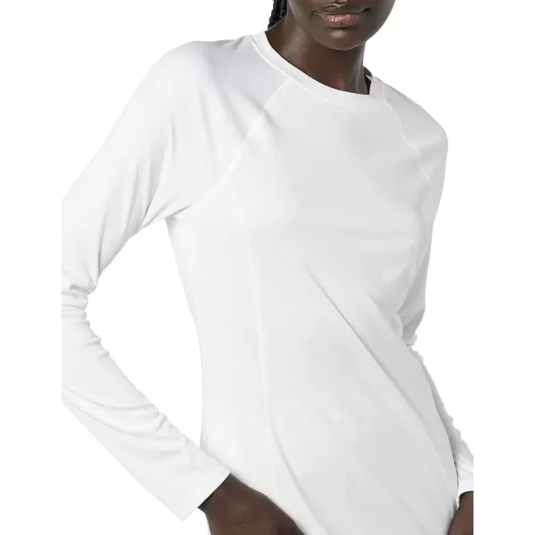 imageAmazon Essentials Womens Rash Guard Long Sleeve Sun ProtectionWhite