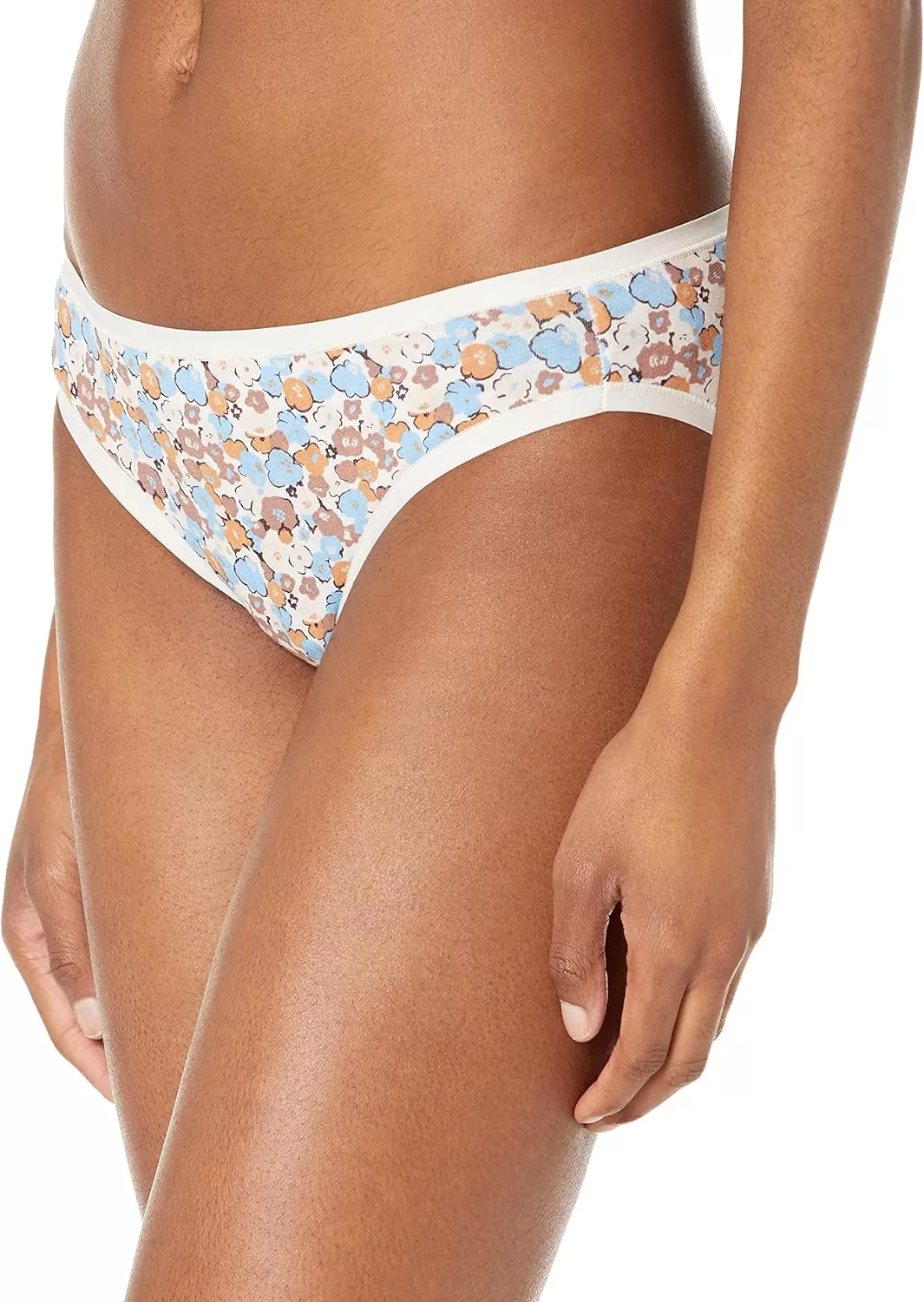 imageAmazon Essentials Womens Cotton Bikini Brief Underwear Available in Plus Size Pack of 10MulticolorDitsy FloralDotsFloral