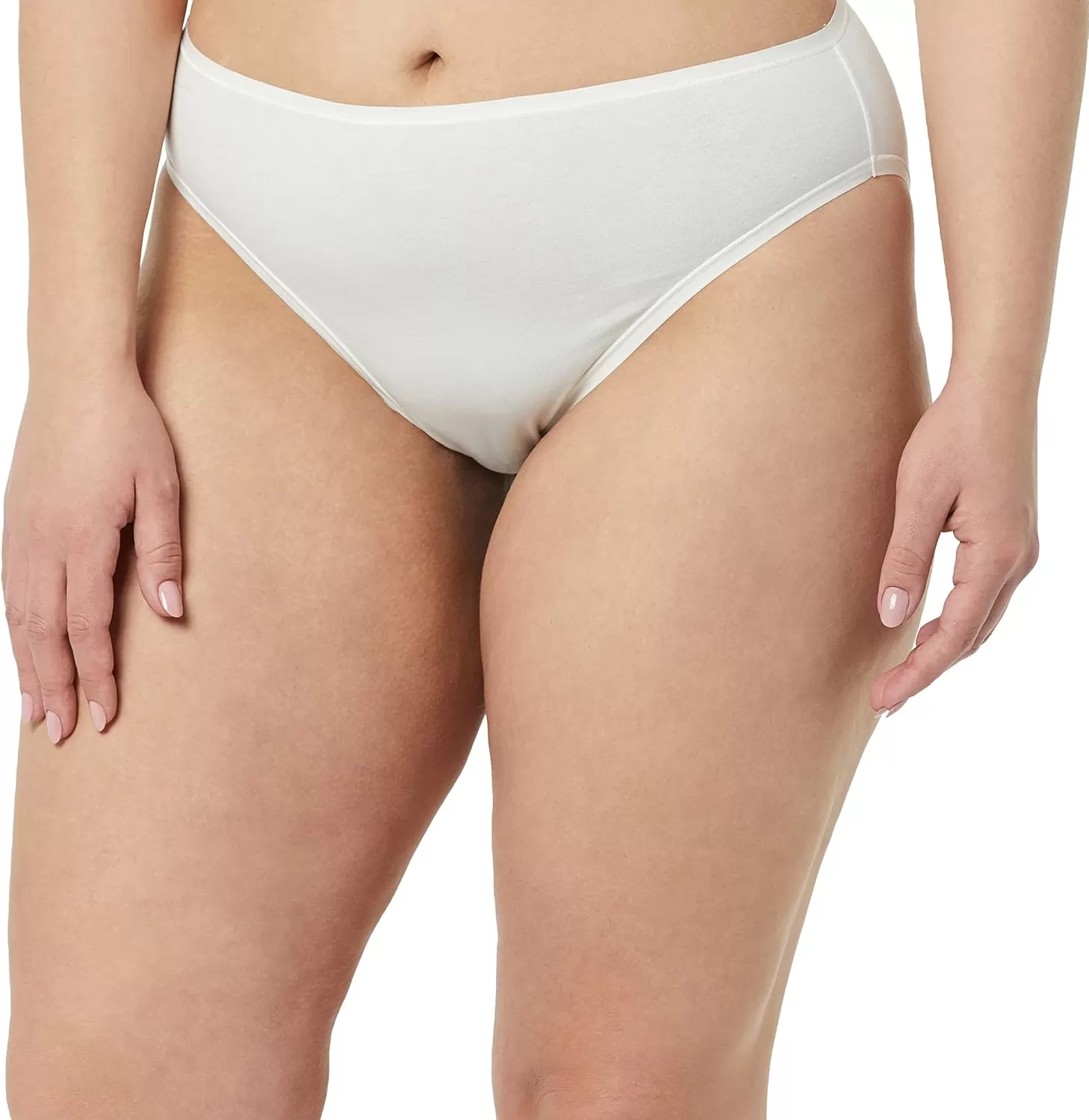imageAmazon Essentials Womens Cotton High Leg Brief Underwear Available in Plus Size MultipacksMulticolorDitsy FloralFloral