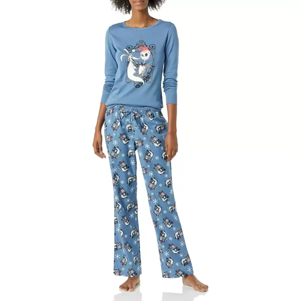 imageAmazon Essentials Disney  Marvel  Star Wars Womens Flannel Pajama Sleep SetsNightmare Santa Jack  Womens