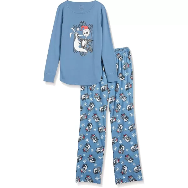 imageAmazon Essentials Disney  Marvel  Star Wars Womens Flannel Pajama Sleep SetsNightmare Santa Jack  Womens