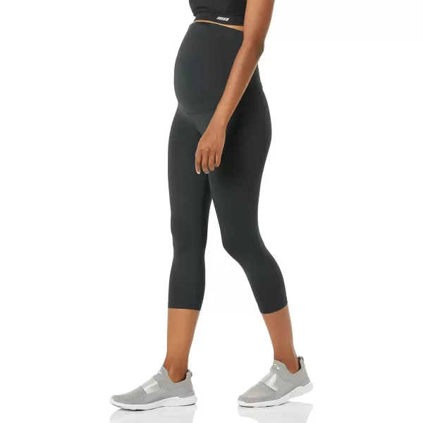 imageAmazon Essentials Womens Active Sculpt Pregnancy Workout Crop Maternity LeggingsBlack