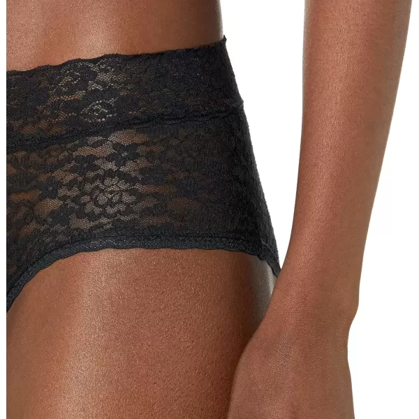 imageAmazon Essentials Womens Comfortable Lace Stretch Hipster Underwear Pack of 4Black