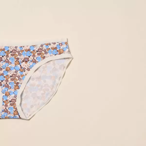 imageAmazon Essentials Womens Cotton Bikini Brief Underwear Available in Plus Size Pack of 10MulticolorDitsy FloralDotsFloral