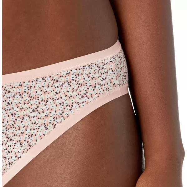 imageAmazon Essentials Womens Cotton Bikini Brief Underwear Available in Plus Size Pack of 6Ditsy FloralFloralMini StripeMulticolor