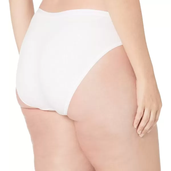 imageAmazon Essentials Womens Cotton Bikini Brief Underwear Available in Plus Size Pack of 6White