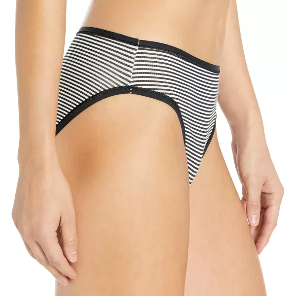imageAmazon Essentials Womens Cotton High Leg Brief Underwear Available in Plus Size MultipacksBasic ColorsStripe