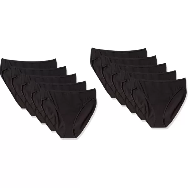 imageAmazon Essentials Womens Cotton High Leg Brief Underwear Available in Plus Size MultipacksBlack