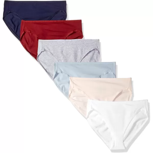 imageAmazon Essentials Womens Cotton High Leg Brief Underwear Available in Plus Size MultipacksCool ColorsWarm Shades