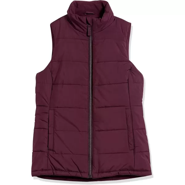 imageAmazon Essentials Womens MidWeight Puffer Vest  Discontinued ColorsBurgundy