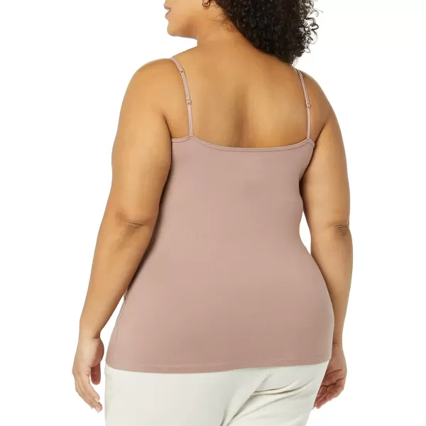 imageAmazon Essentials Womens SlimFit Camisole Pack of 4BlackBrick RedDusty PinkWhite