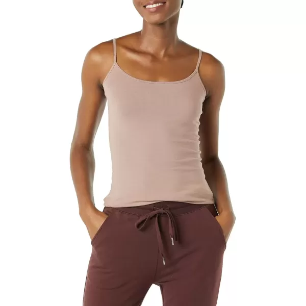 imageAmazon Essentials Womens SlimFit Camisole Pack of 4BlackCharcoal HeatherDusty PinkWhite