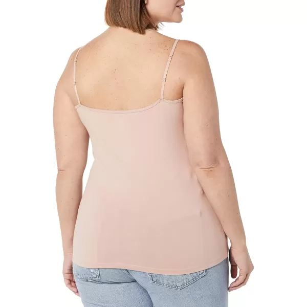 imageAmazon Essentials Womens SlimFit Camisole Pack of 4BlackCharcoal HeatherDusty PinkWhite