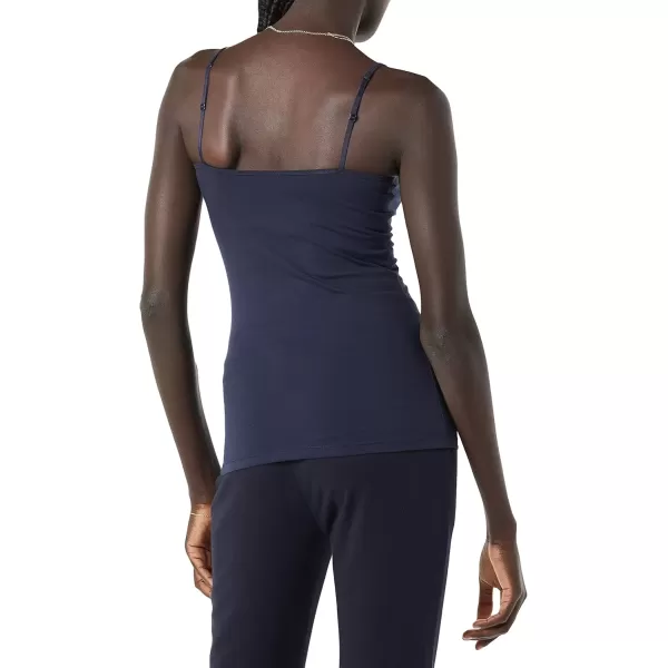 imageAmazon Essentials Womens SlimFit Camisole Pack of 4BlackGreyNavyOlive