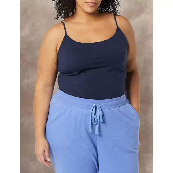 imageAmazon Essentials Womens SlimFit Camisole Pack of 4BlackGreyNavyOlive