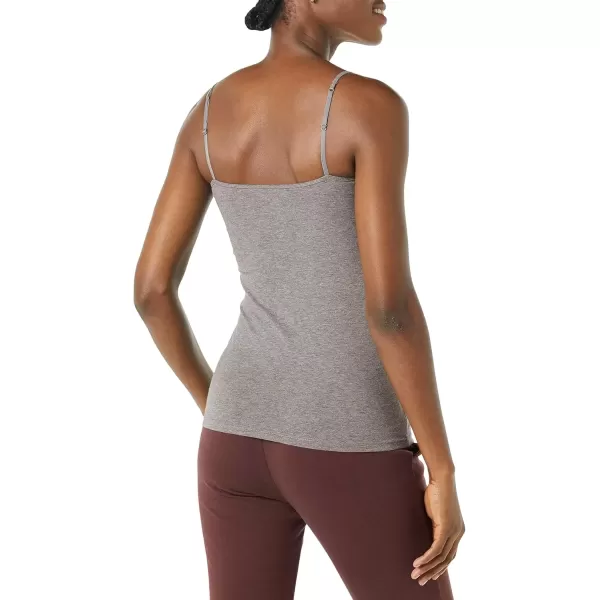 imageAmazon Essentials Womens SlimFit Camisole Pack of 4Dark Grey HeatherNavyWhite