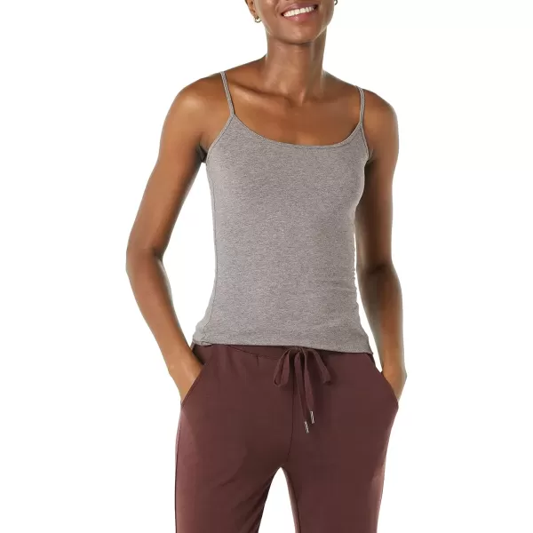 imageAmazon Essentials Womens SlimFit Camisole Pack of 4Dark Grey HeatherNavyWhite