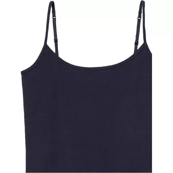 imageAmazon Essentials Womens SlimFit Camisole Pack of 4Dark Grey HeatherNavyWhite