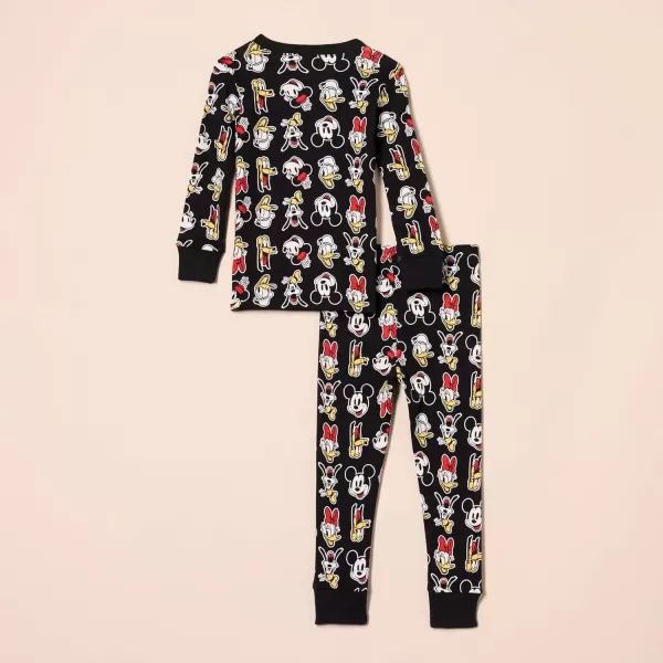 imageAmazon Essentials Disney  Marvel  Star Wars Boys and Toddlers SnugFit Cotton Pajama Sleepwear Sets MultipacksMickey and Friends